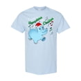 thumbnail image 1 of Inktastic I Want a Hippopotamus for Christmas Hippo in Santa Hat T-Shirt, 1 of 5