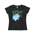 thumbnail image 1 of Inktastic I Want a Hippopotamus for Christmas Hippo in Santa Hat Women's T-Shirt, 1 of 5