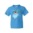 thumbnail image 1 of Inktastic I Want a Hippopotamus for Christmas Hippo in Santa Hat Youth T-Shirt, 1 of 5