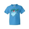 thumbnail image 1 of Inktastic I Want a Hippopotamus for Christmas Hippo in Santa Hat Youth T-Shirt, 1 of 5