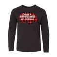 thumbnail image 1 of Inktastic I Want a Hippopotamus for Christmas Long Sleeve Youth T-Shirt, 1 of 5