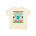 thumbnail image 1 of Inktastic I Want a Hippopotamus for Christmas Pixelated Ugly Sweater Boys or Girls Toddler T-Shirt, 1 of 5