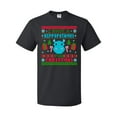 thumbnail image 1 of Inktastic I Want a Hippopotamus for Christmas Pixelated Ugly Sweater T-Shirt, 1 of 5