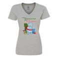 thumbnail image 1 of Inktastic I Want a Hippopotamus for Christmas Women's V-Neck T-Shirt, 1 of 5
