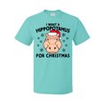 thumbnail image 2 of Inktastic I Want A Hippopotamus For Christmas Pixelated Ugly Long Sleeve T- Shirt 2 of 11