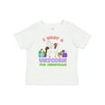 thumbnail image 1 of Inktastic I Want a Unicorn for Christmas with Presents Boys or Girls Baby T-Shirt, 1 of 5