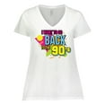 thumbnail image 1 of Inktastic I Want to Go Back to the 90's Women's Plus Size V-Neck T-Shirt, 1 of 5