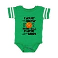thumbnail image 1 of Inktastic I Want to Grow Up to Be a Basketball Player Like My Daddy Boys or Girls Baby Bodysuit, 1 of 5