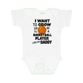 thumbnail image 1 of Inktastic I Want to Grow Up to Be a Basketball Player Like My Daddy Boys or Girls Baby Bodysuit, 1 of 5