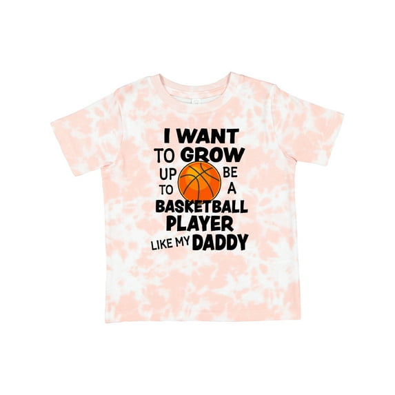 Inktastic I Want to Grow Up to Be a Basketball Player Like My Daddy Boys or Girls Toddler T-Shirt