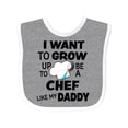 thumbnail image 1 of Inktastic I Want to Grow Up to Be a Chef Like My Daddy Boys or Girls Baby Bib, 1 of 4