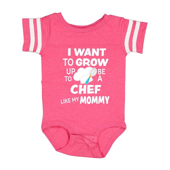 Inktastic I Want to Grow Up to Be a Chef Like My Mommy Boys or Girls Baby Bodysuit