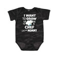thumbnail image 1 of Inktastic I Want to Grow Up to Be a Chef Like My Mommy Boys or Girls Baby Bodysuit, 1 of 5