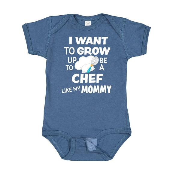 Inktastic I Want to Grow Up to Be a Chef Like My Mommy Boys or Girls Baby Bodysuit