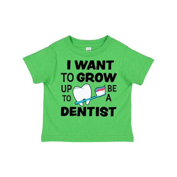 Inktastic I Want to Grow Up to Be a Dentist Boys or Girls Toddler T-Shirt