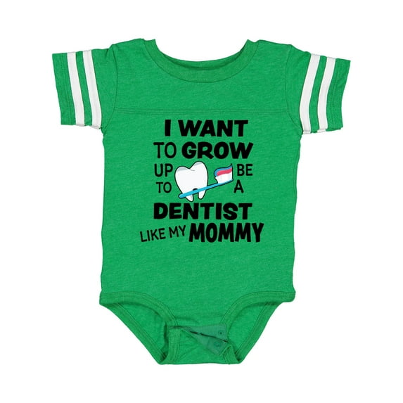 Inktastic I Want to Grow Up to Be a Dentist Like My Mommy Boys or Girls Baby Bodysuit