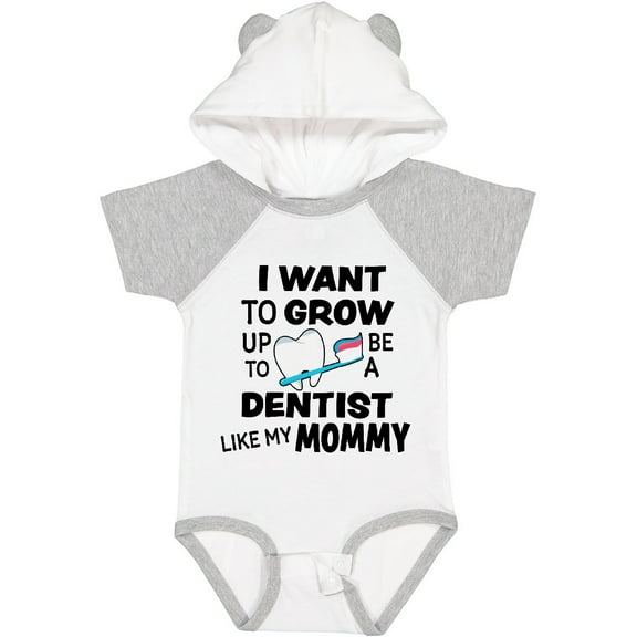 Inktastic I Want to Grow Up to Be a Dentist Like My Mommy Boys or Girls Baby Bodysuit