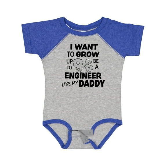 Inktastic I Want to Grow Up to Be a Engineer Like My Daddy Boys or Girls Baby Bodysuit