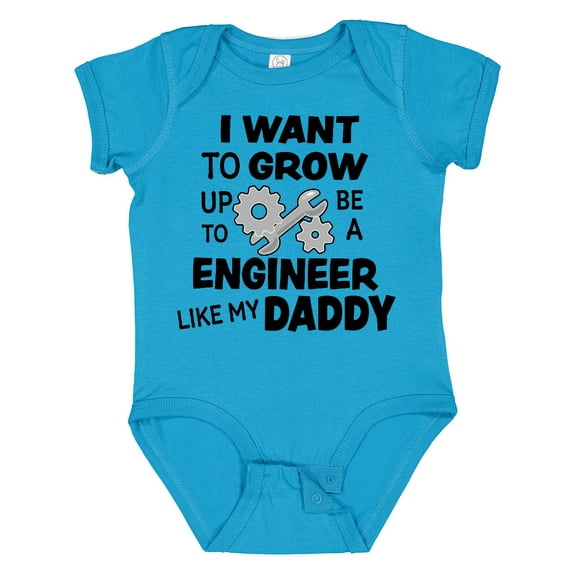 Inktastic I Want to Grow Up to Be a Engineer Like My Daddy Boys or Girls Baby Bodysuit
