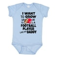 thumbnail image 1 of Inktastic I Want to Grow Up to Be a Football Player Like My Daddy Boys or Girls Baby Bodysuit, 1 of 5