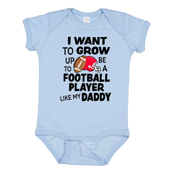 Inktastic I Want to Grow Up to Be a Football Player Like My Daddy Boys or Girls Baby Bodysuit