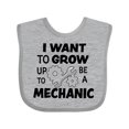 thumbnail image 1 of Inktastic I Want to Grow Up to Be a Mechanic Boys or Girls Baby Bib, 1 of 4