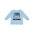 thumbnail image 1 of Inktastic I Want to Grow Up to Be a Mechanic Boys or Girls Long Sleeve Toddler T-Shirt, 1 of 5