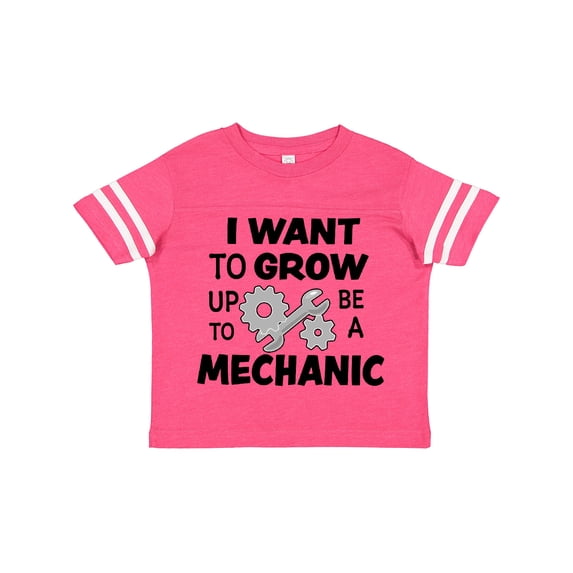 Inktastic I Want to Grow Up to Be a Mechanic Boys or Girls Toddler T-Shirt
