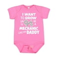 thumbnail image 1 of Inktastic I Want to Grow Up to Be a Mechanic Like My Daddy Boys or Girls Baby Bodysuit, 1 of 5