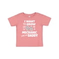 thumbnail image 1 of Inktastic I Want to Grow Up to Be a Mechanic Like My Daddy Boys or Girls Baby T-Shirt, 1 of 5