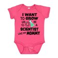 thumbnail image 1 of Inktastic I Want to Grow Up to Be a Scientist Like My Mommy Boys or Girls Baby Bodysuit, 1 of 5