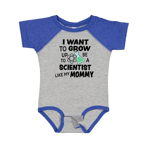 Inktastic I Want to Grow Up to Be a Scientist Like My Mommy Boys or Girls Baby Bodysuit