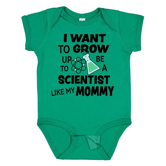 Inktastic I Want to Grow Up to Be a Scientist Like My Mommy Boys or Girls Baby Bodysuit
