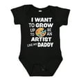 thumbnail image 1 of Inktastic I Want to Grow Up to Be an Artist Like My Daddy Boys or Girls Baby Bodysuit, 1 of 5
