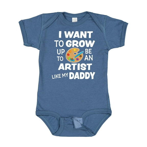 Inktastic I Want to Grow Up to Be an Artist Like My Daddy Boys or Girls Baby Bodysuit
