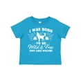 thumbnail image 1 of Inktastic I Was Born to Be Wild and Free with Wolf and Mountains Boys or Girls Toddler T-Shirt, 1 of 5