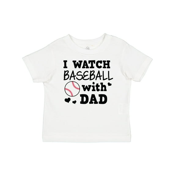 Inktastic I Watch Baseball with My Dad Boys or Girls Baby T-Shirt