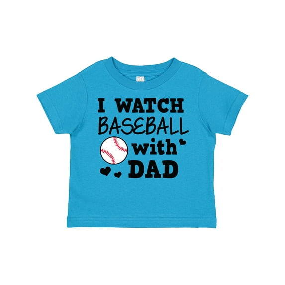 Inktastic I Watch Baseball with My Dad Boys or Girls Toddler T-Shirt