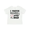 thumbnail image 1 of Inktastic I Watch Baseball with My Dad Boys or Girls Toddler T-Shirt, 1 of 5