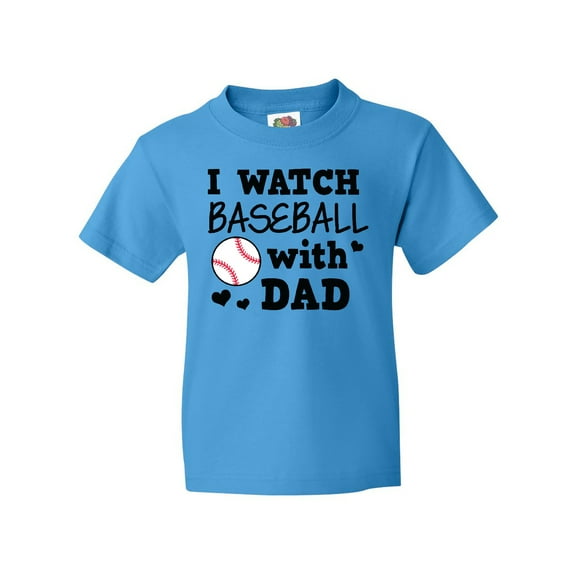 Inktastic I Watch Baseball with My Dad Youth T-Shirt