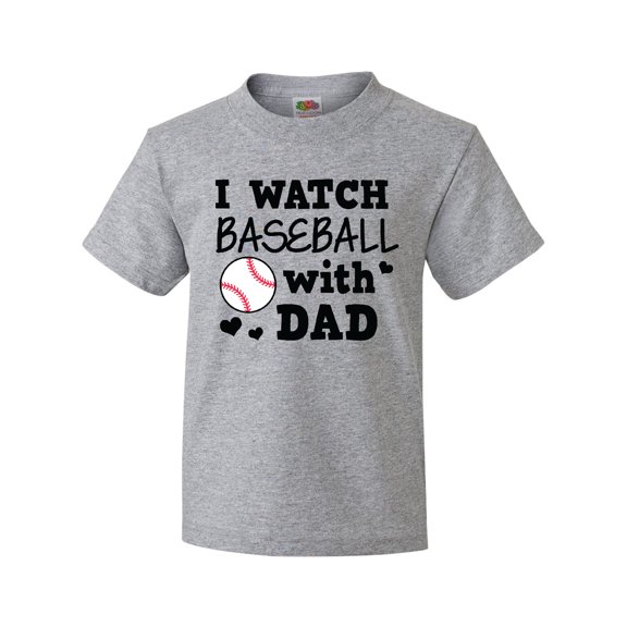 Inktastic I Watch Baseball with My Dad Youth T-Shirt