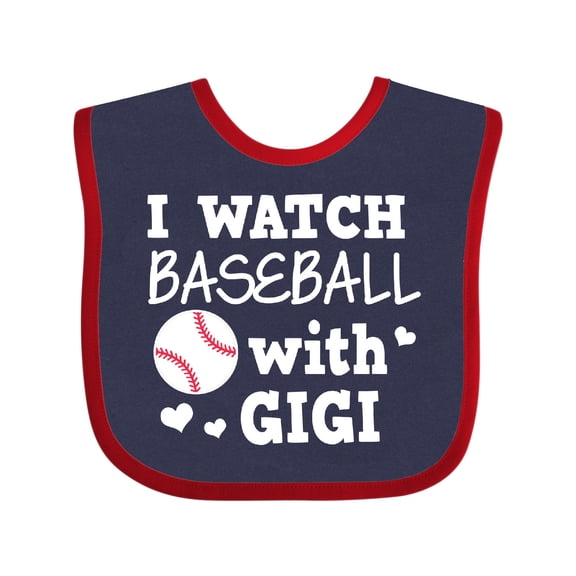 Inktastic I Watch Baseball with My Gigi Boys or Girls Baby Bib
