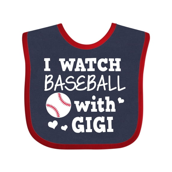 Inktastic I Watch Baseball with My Gigi Boys or Girls Baby Bib
