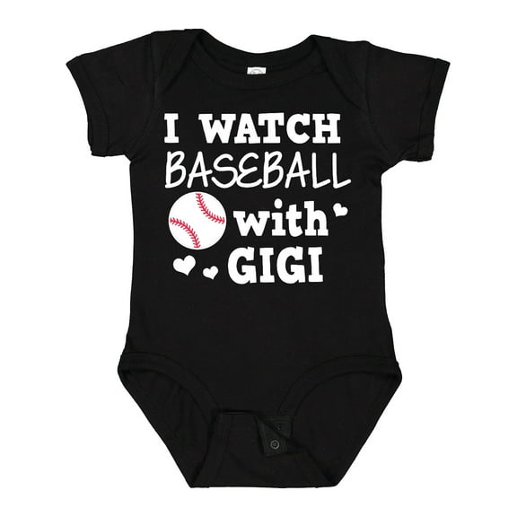 Inktastic I Watch Baseball with My Gigi Boys or Girls Baby Bodysuit