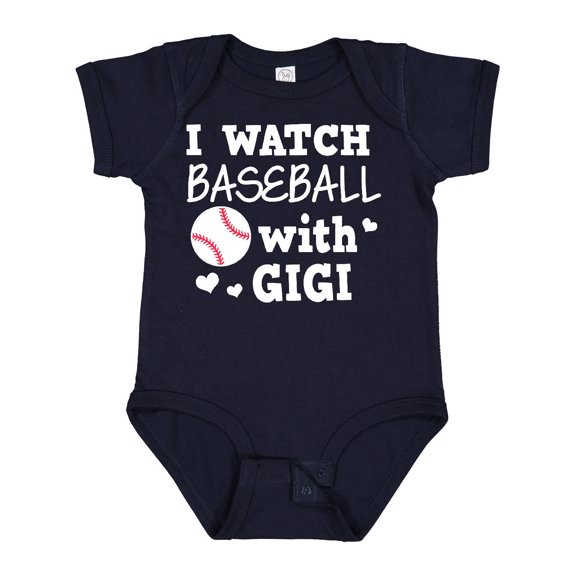 Inktastic I Watch Baseball with My Gigi Boys or Girls Baby Bodysuit