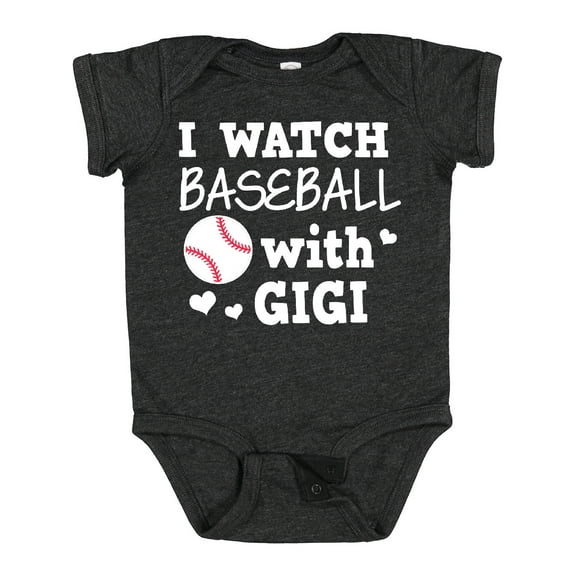 Inktastic I Watch Baseball with My Gigi Boys or Girls Baby Bodysuit