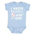 thumbnail image 1 of Inktastic I Watch Baseball with My Gigi Boys or Girls Baby Bodysuit, 1 of 5