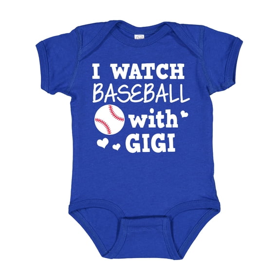 Inktastic I Watch Baseball with My Gigi Boys or Girls Baby Bodysuit