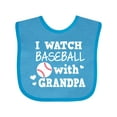 thumbnail image 1 of Inktastic I Watch Baseball with My Grandpa Boys or Girls Baby Bib, 1 of 4