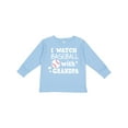 thumbnail image 1 of Inktastic I Watch Baseball with My Grandpa Boys or Girls Long Sleeve Toddler T-Shirt, 1 of 5